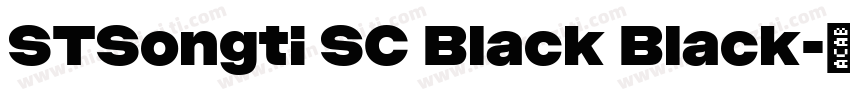 STSongti SC Black Black字体转换